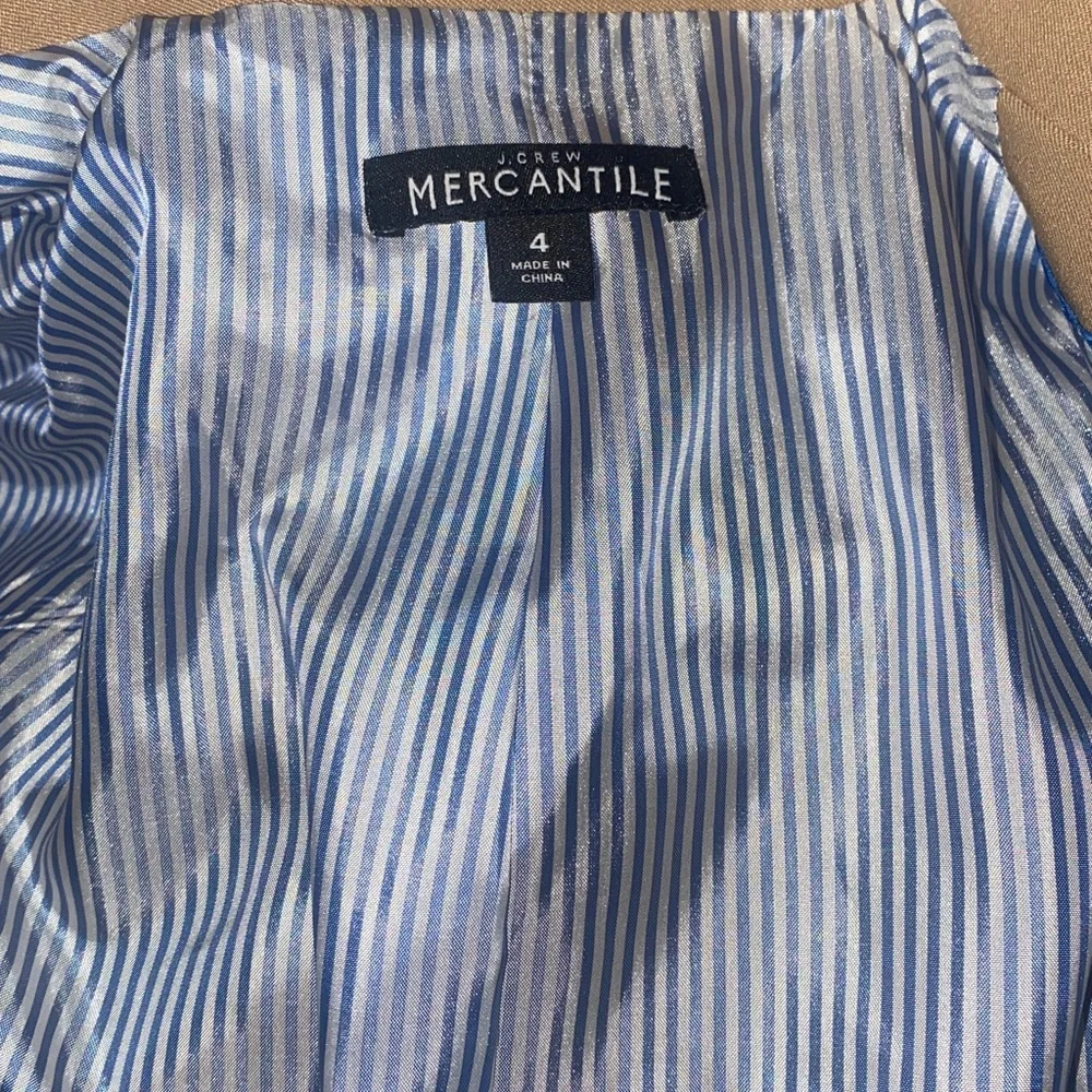 J.Crew Mercantile Blazer With Shoulder Pads Size 4 - Picture 9 of 9